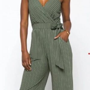 Kaileigh Green Pants Jumpsuit